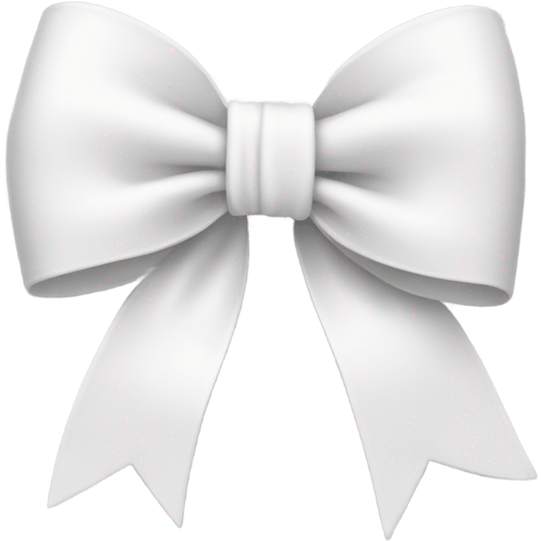 White bow on white bow emoji