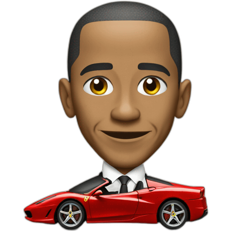 Obama in a Ferrari  emoji