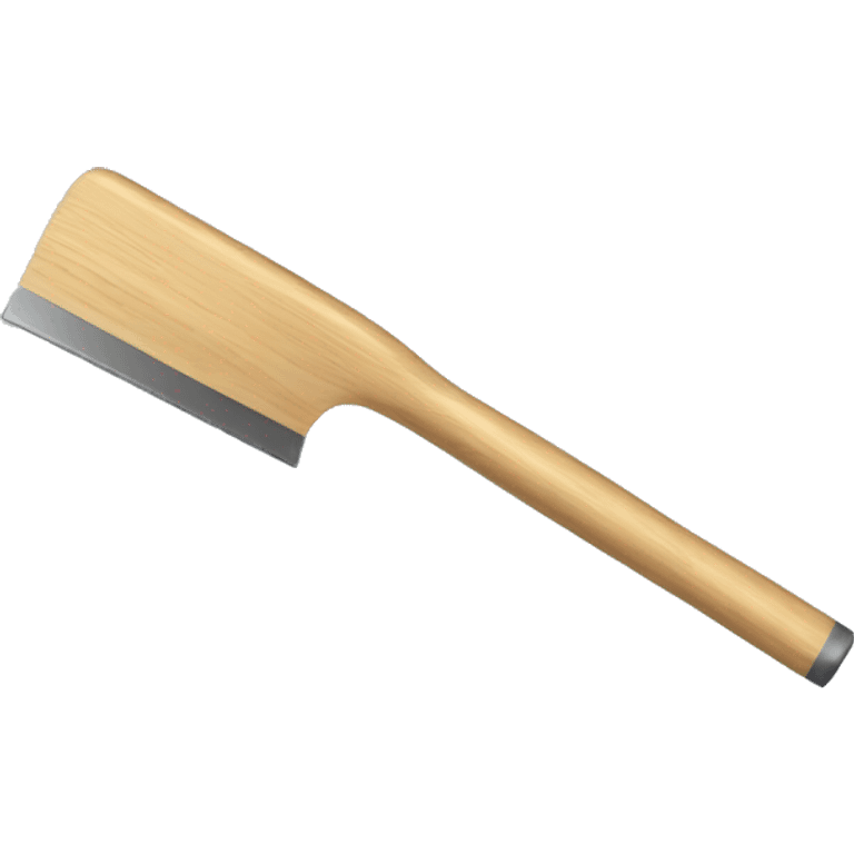 squeegee with long wooden handle emoji