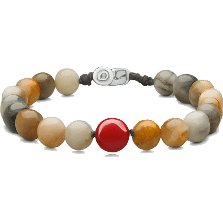 bracelet made of natural stone emoji