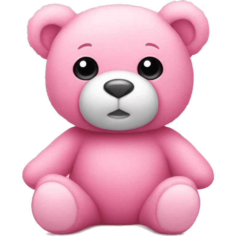 Cute pink teddy bear emoji