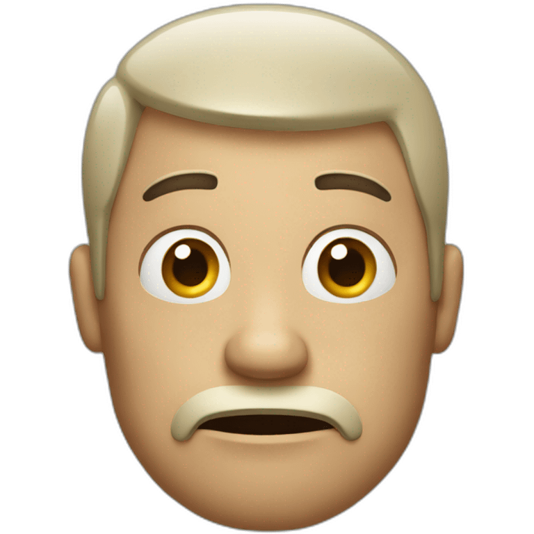 a confused man emoji