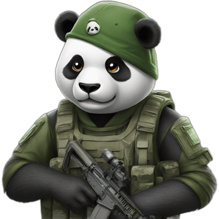 Panda playing call of duty emoji