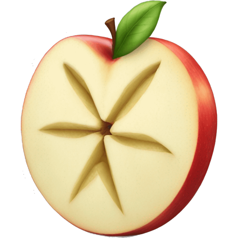 Apple slice emoji