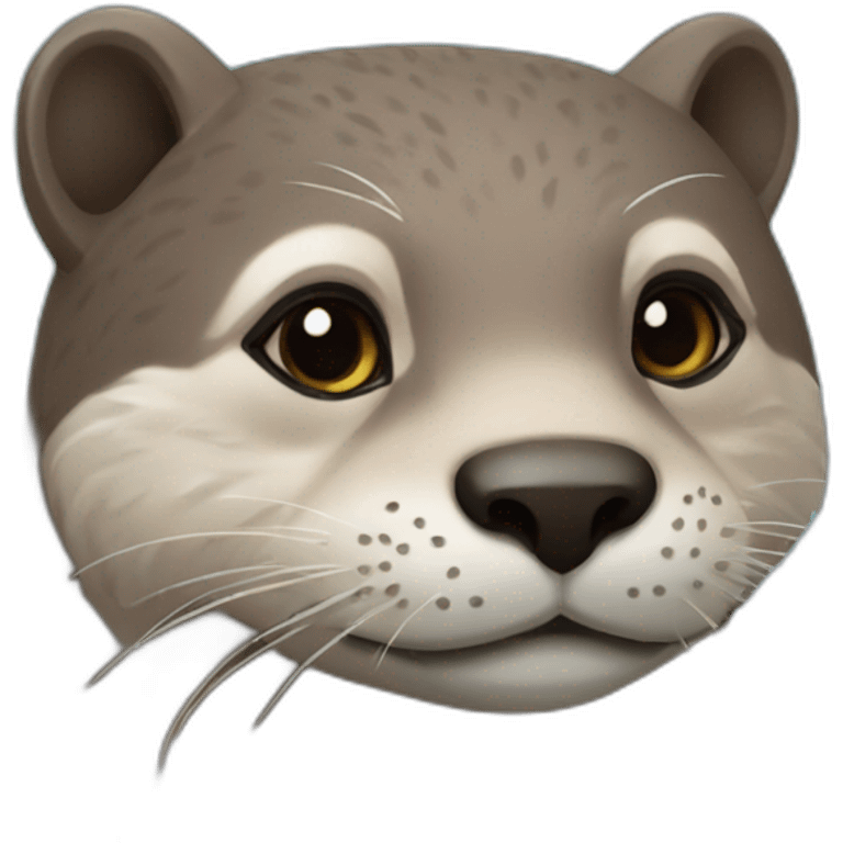 Loutre sur chat emoji