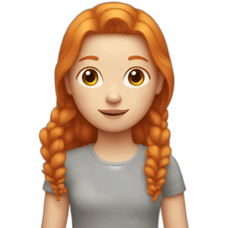 ginger girl emoji