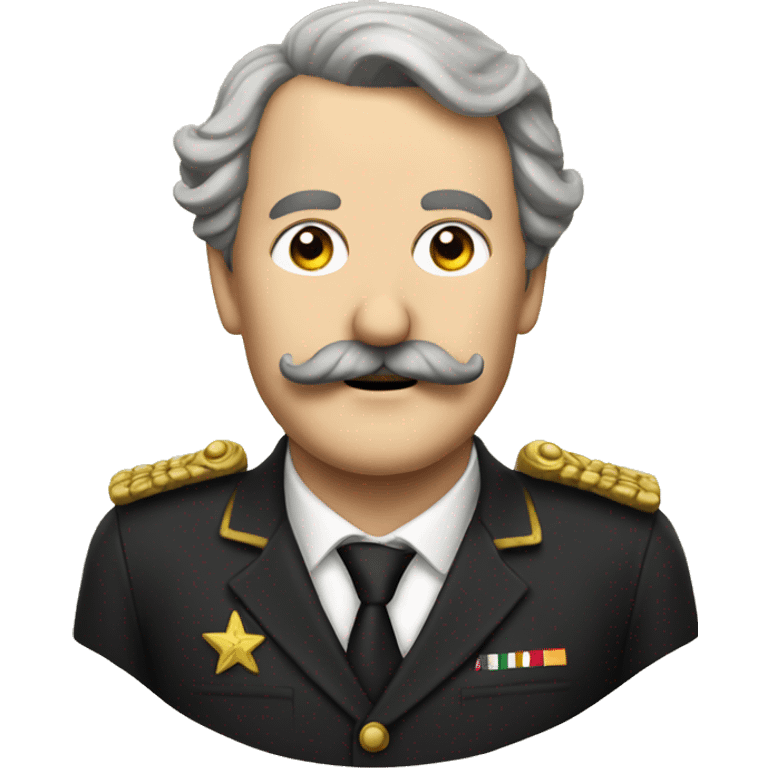 European leader with moustache  emoji