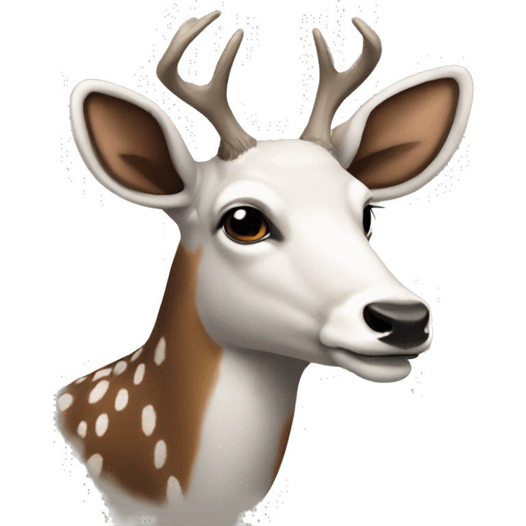 Piebald deer emoji