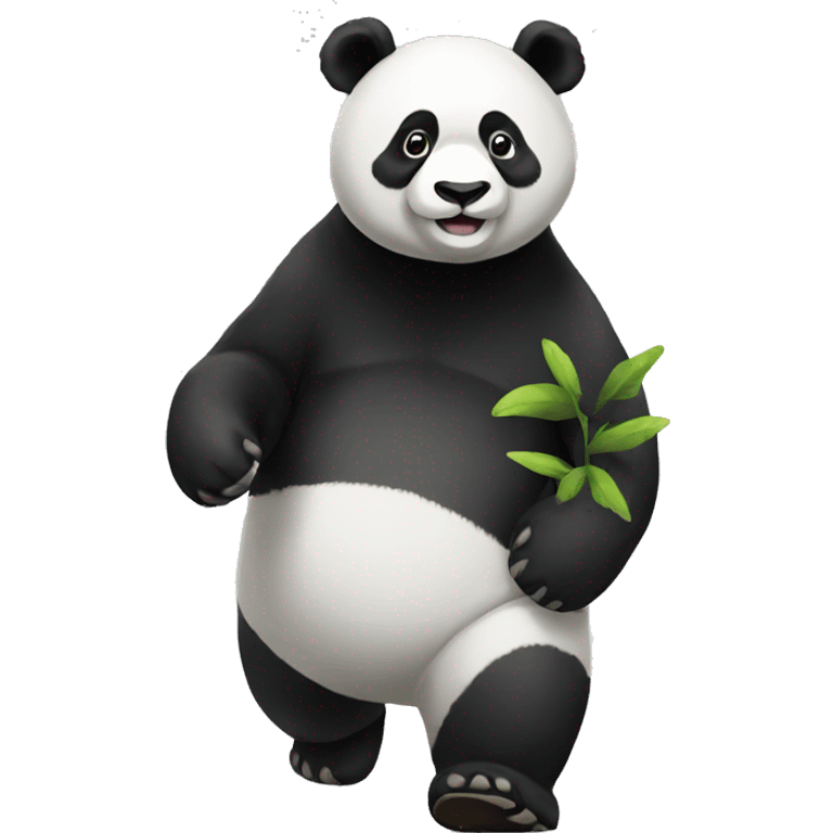 Walking panda emoji