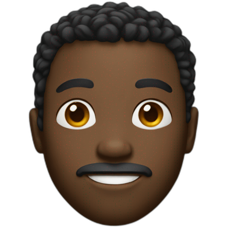 black man big head emoji