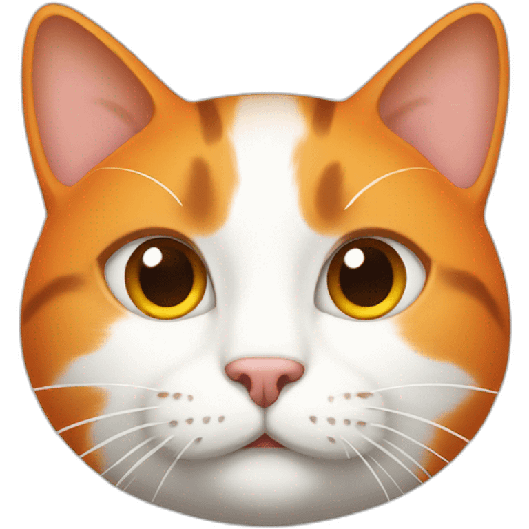 cat orange and white emoji