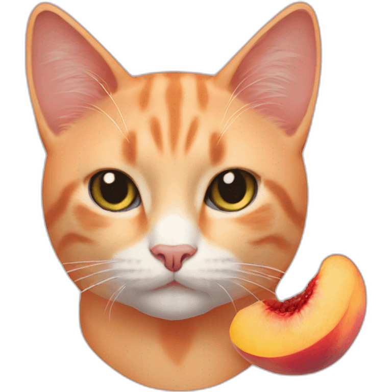 Peach-cat emoji