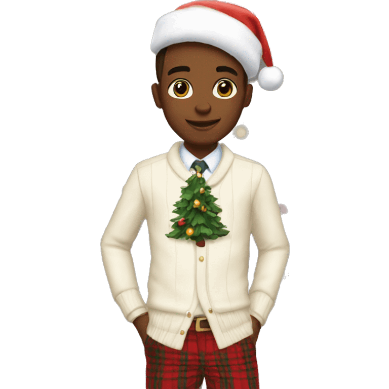 preppy Christmas emoji