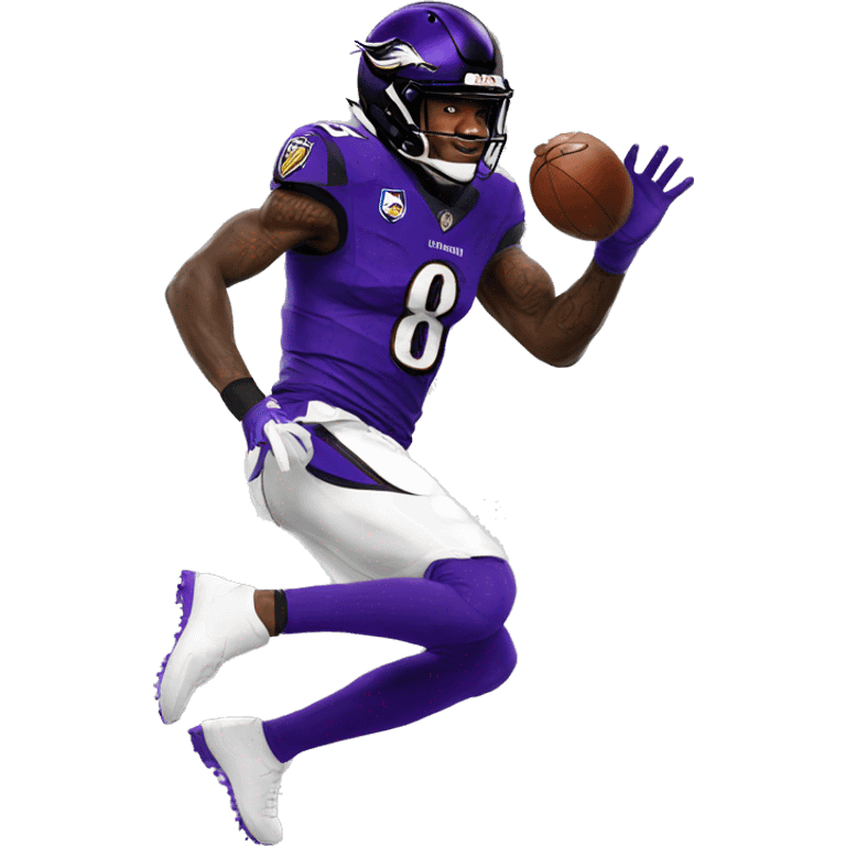 Lamar Jackson shooting eagle emoji