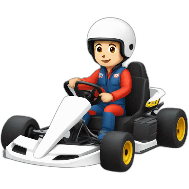 go kart pilota emoji