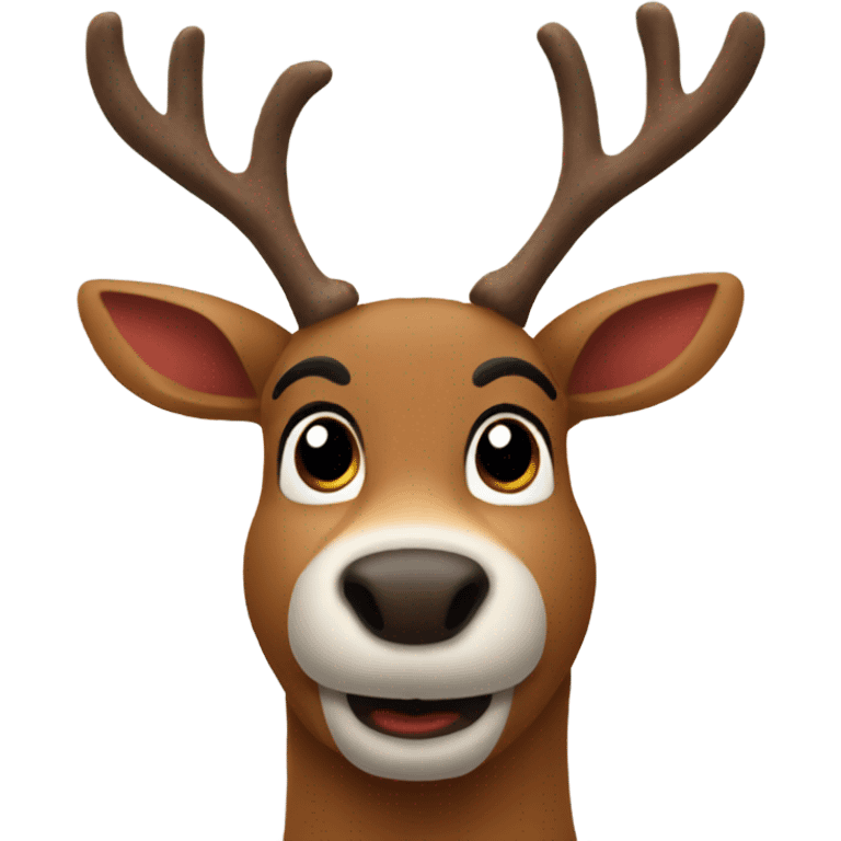 Rudolph the red nosed reindeer  emoji