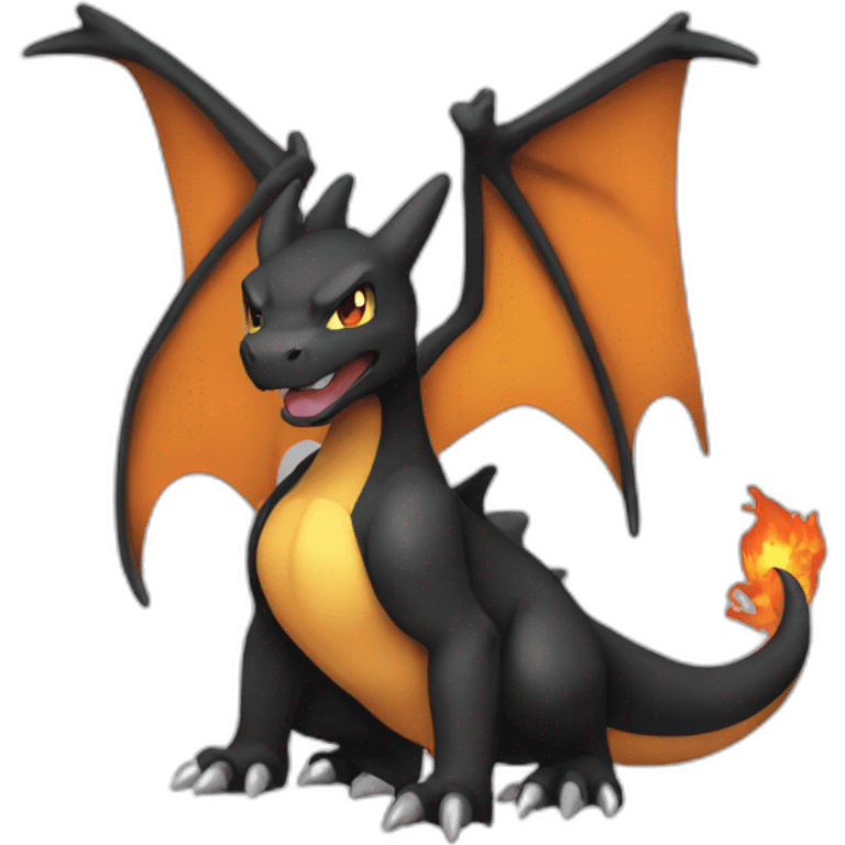 Black Charizard emoji