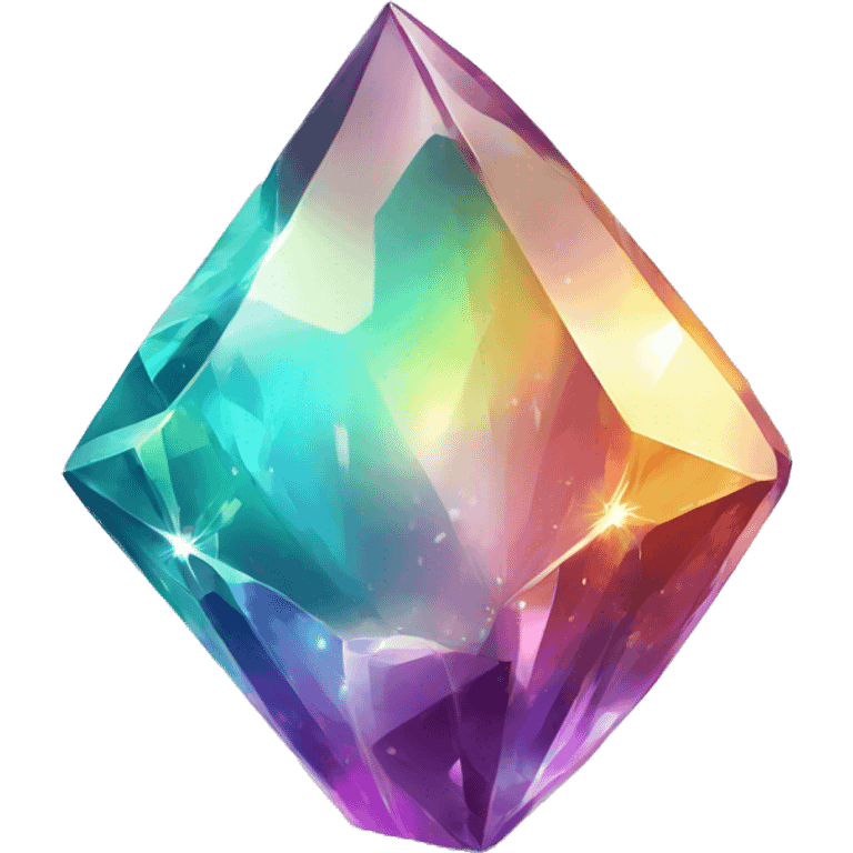 Shiny sparkly colorful crystal gem shard emoji