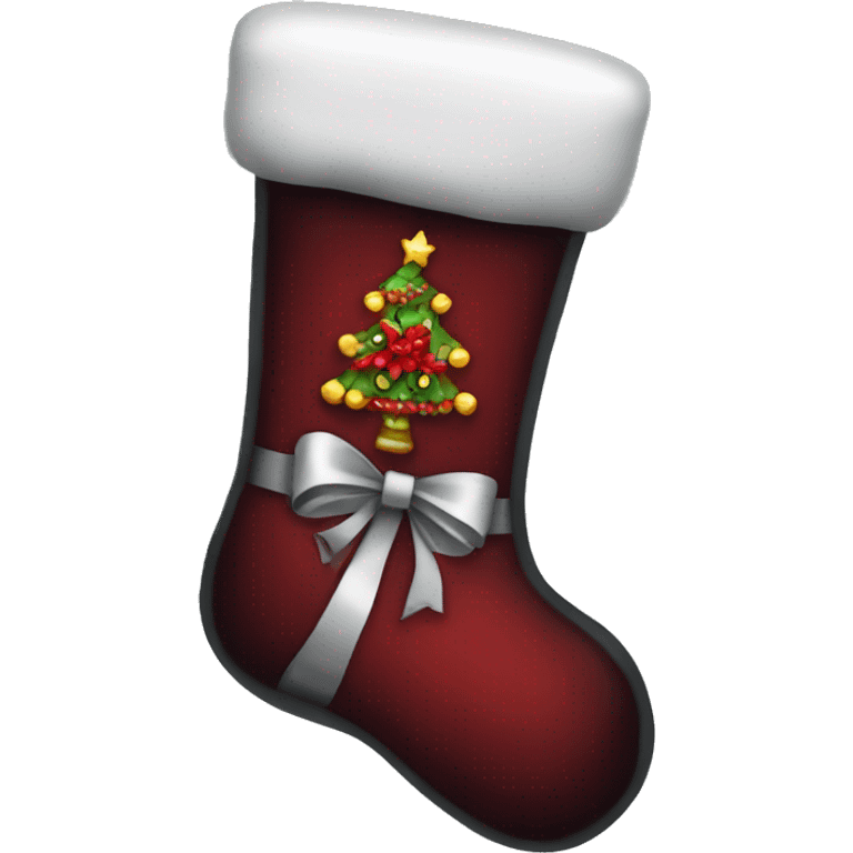 Gothic Christmas stocking emoji