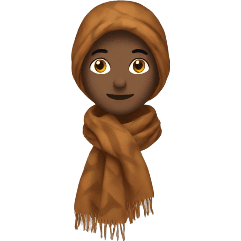 brown autumn scarf emoji