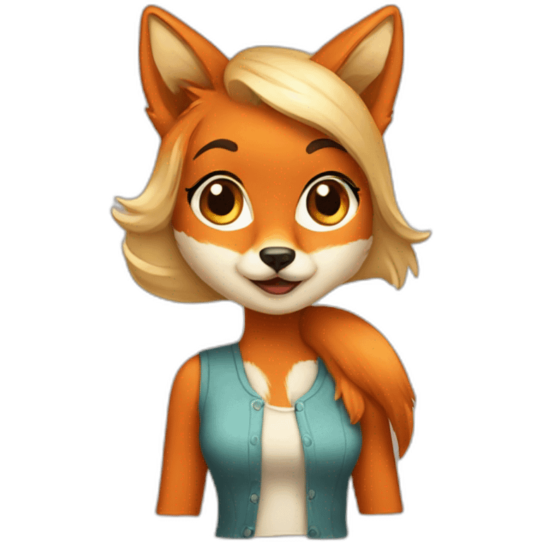 PRETTY girl FOX emoji