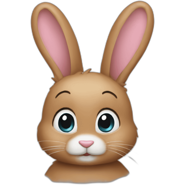 Bunny-as-artist emoji