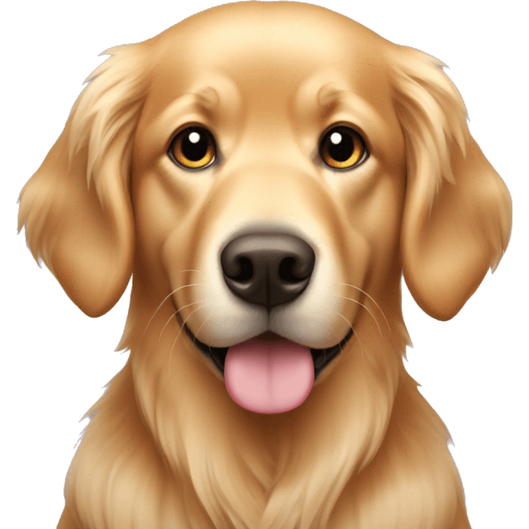 Pink golden retriever  emoji