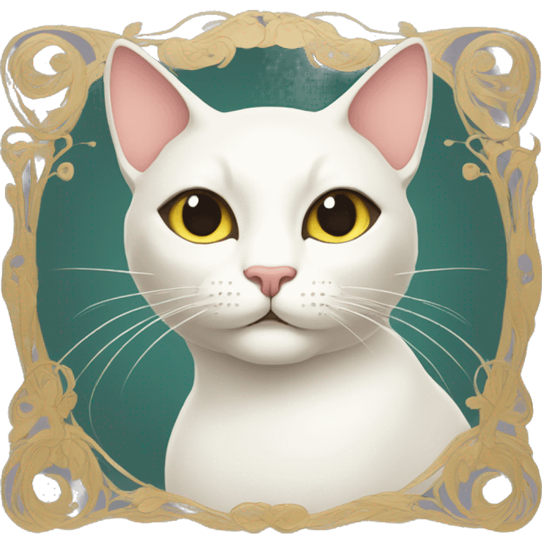 cat style art-nouveau très travaillé emoji