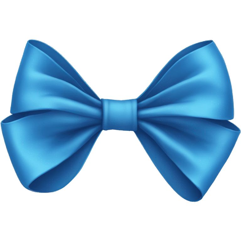 Blue bow emoji