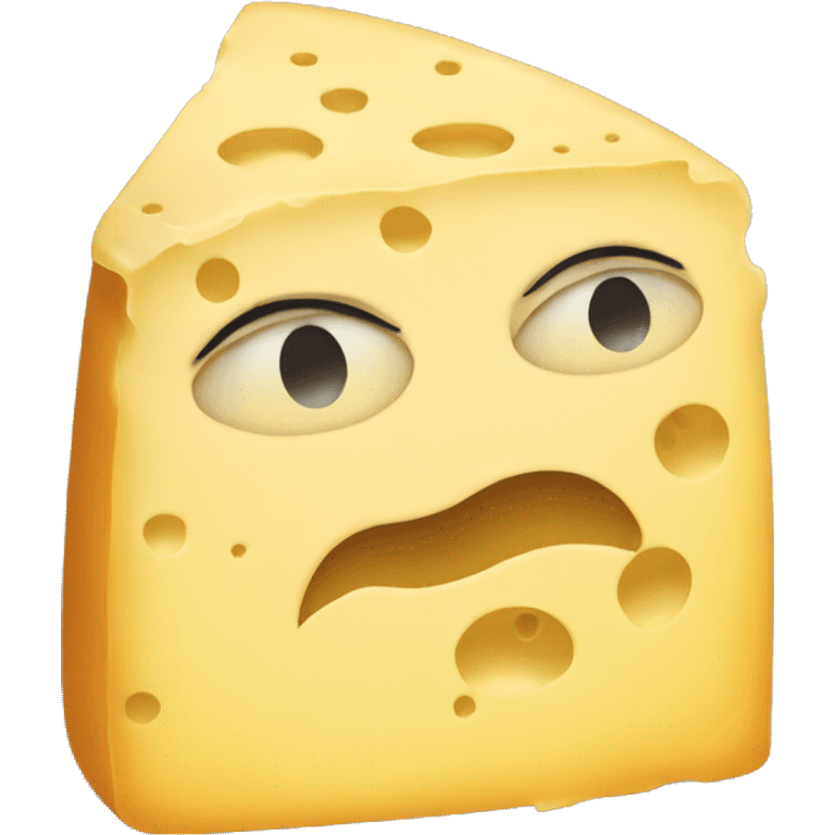 Sad Cheese  emoji