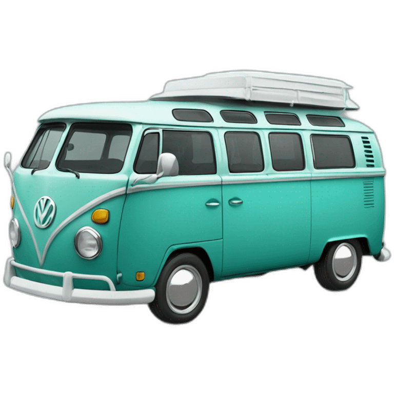 turquoise volkswagen bulli emoji