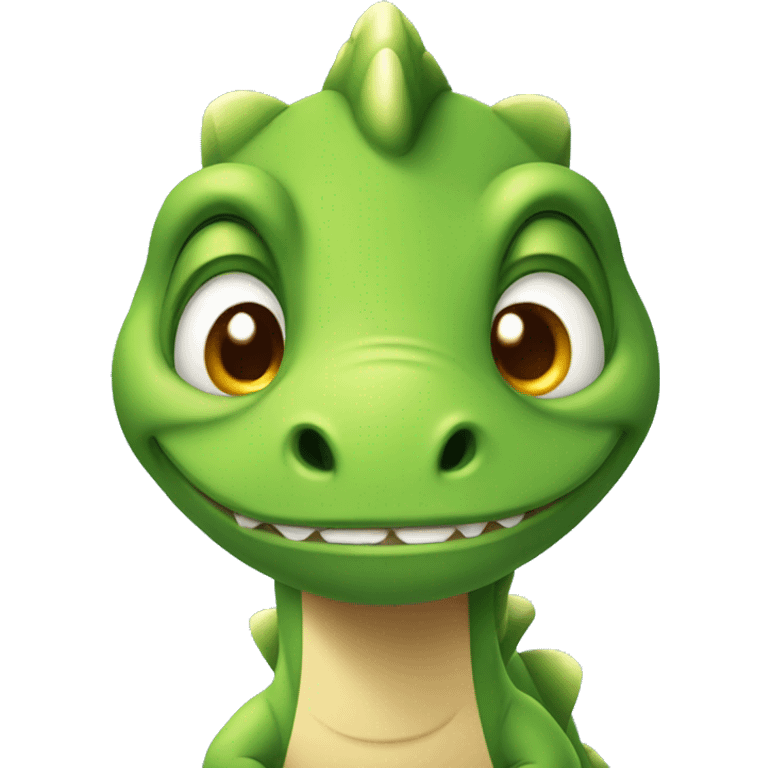 a face of cute dinosaur emoji