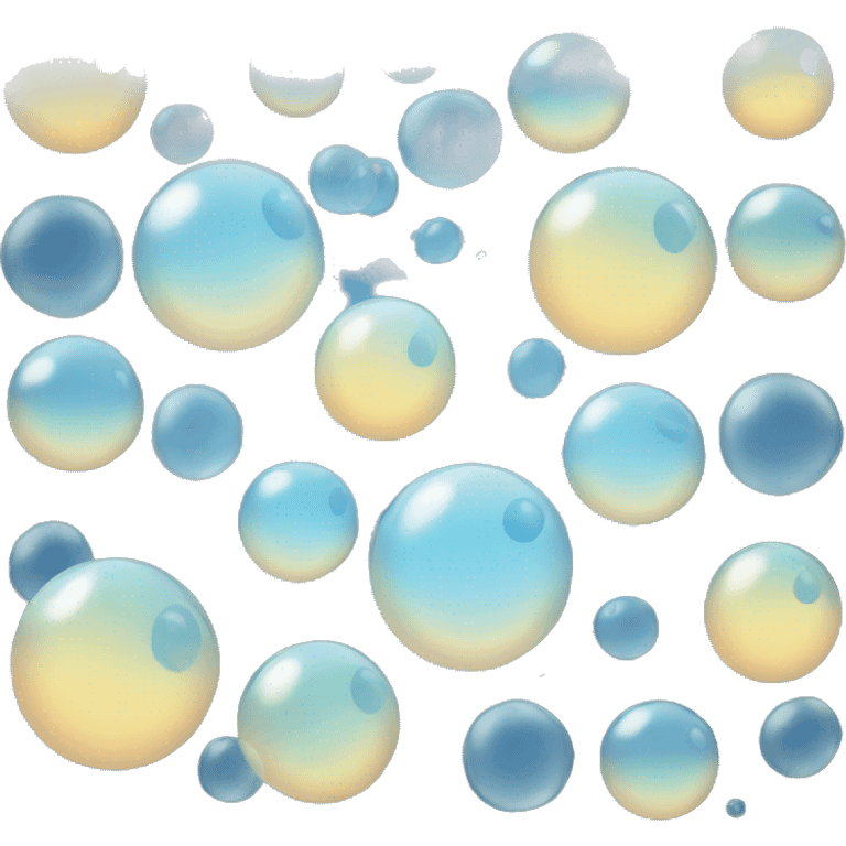 soap bubbles emoji blue emoji