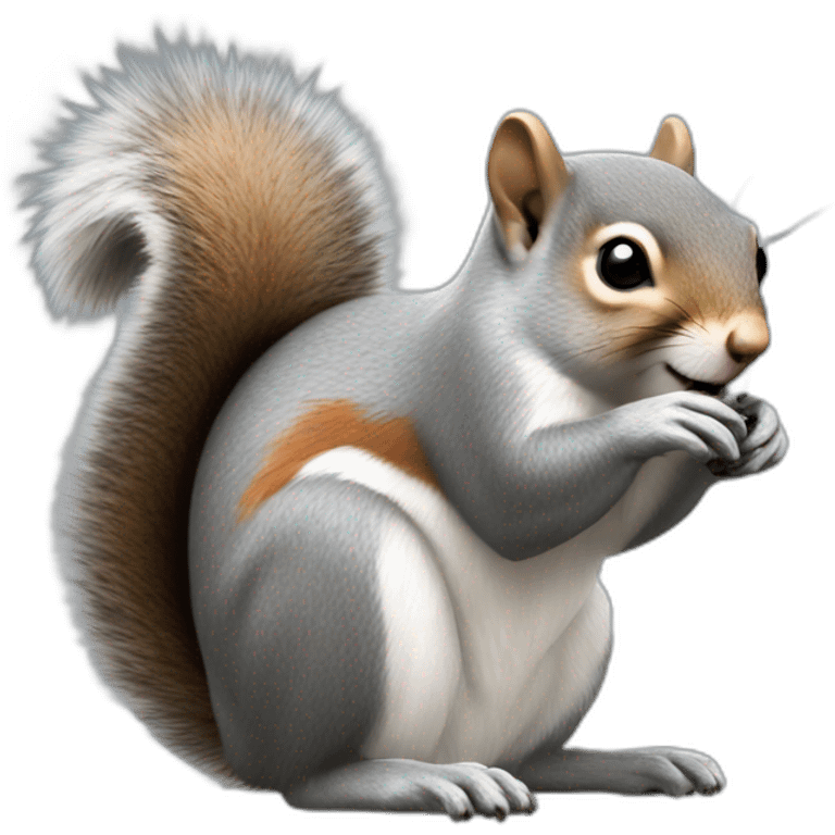 Grey squirrel  emoji