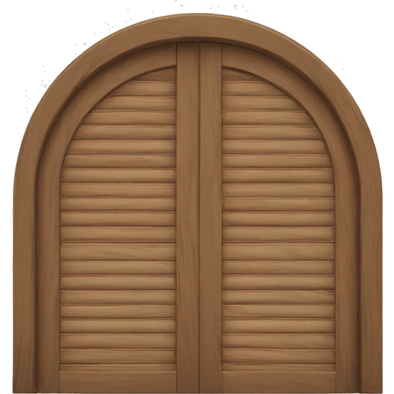 Wood arch shutters  emoji