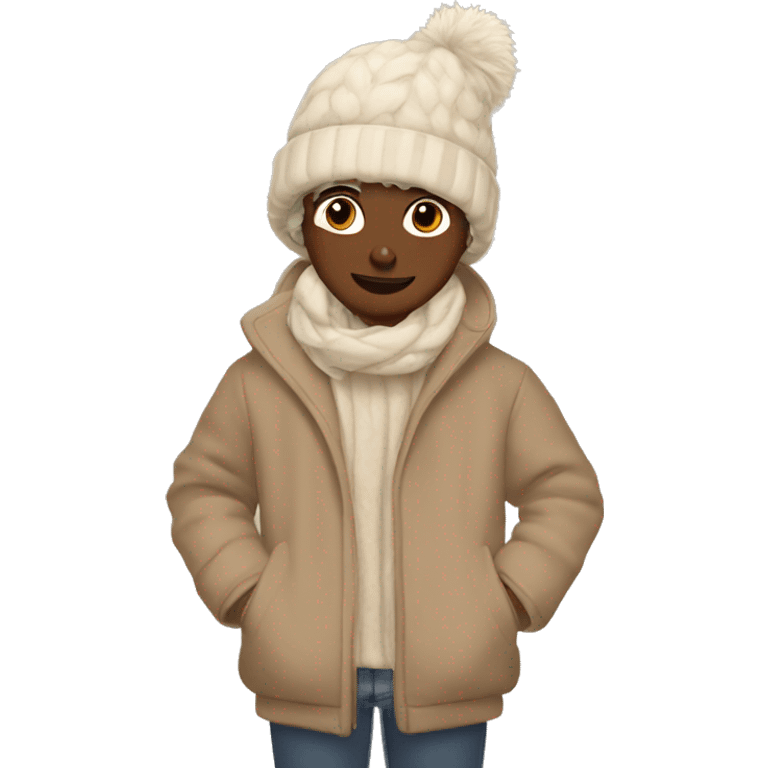 Beige winter aesthetic  emoji