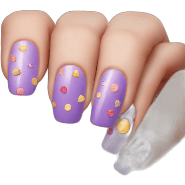 Nail art emoji