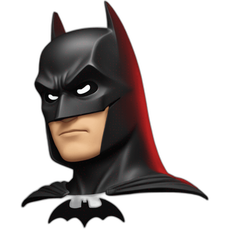 batman en rouge emoji