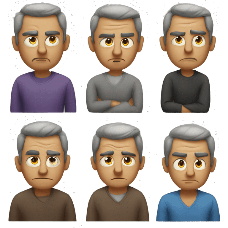 frowning dad emoji