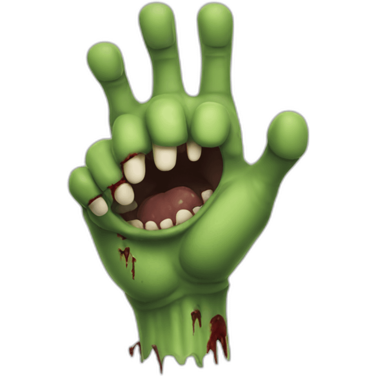 zombie hand thumbs up emoji