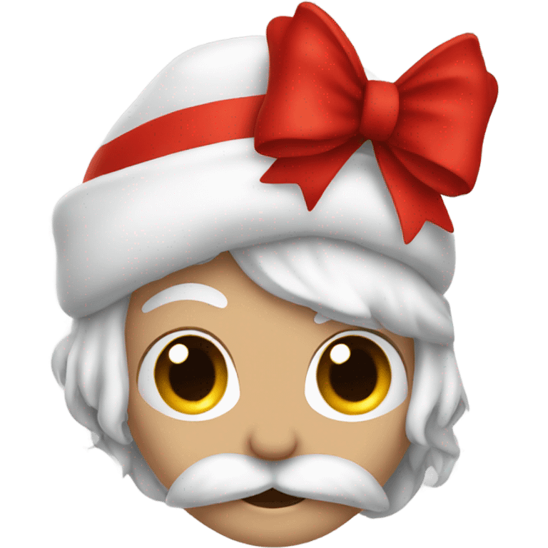 Giant red bow for Christmas, only red emoji