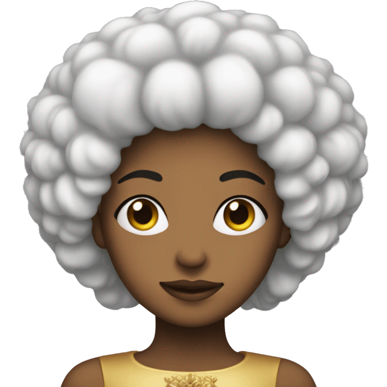 chill princess with an afro  emoji