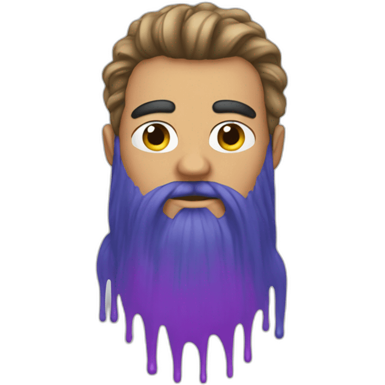 man dyes his hair emoji