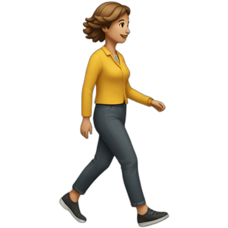 A lady walking  emoji