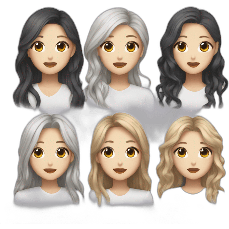 KPOP female music group emoji