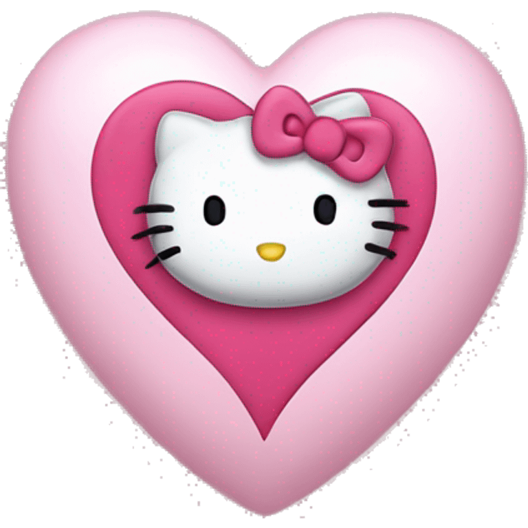 hello kitty heart emoji