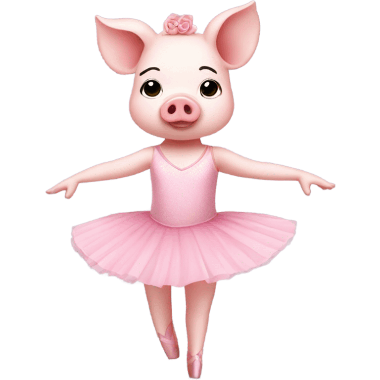 Ballerina Pig emoji