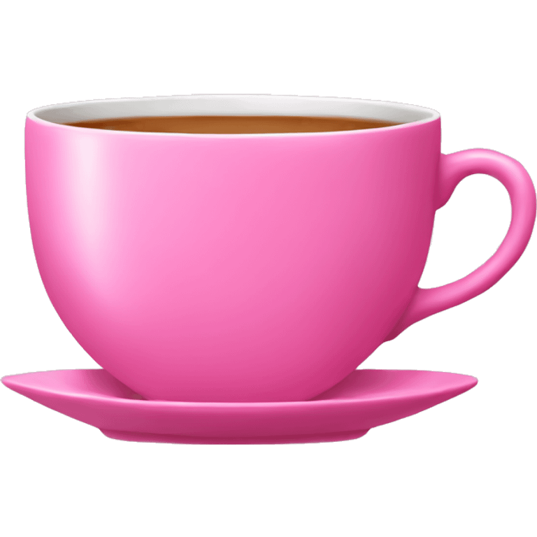 Pink tea cup emoji