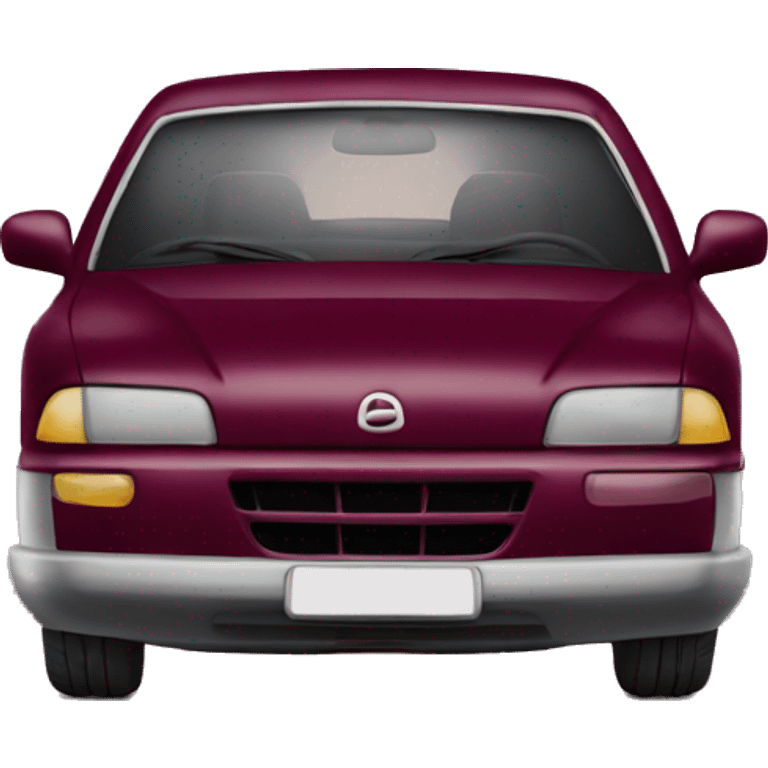 Burgundy car emoji