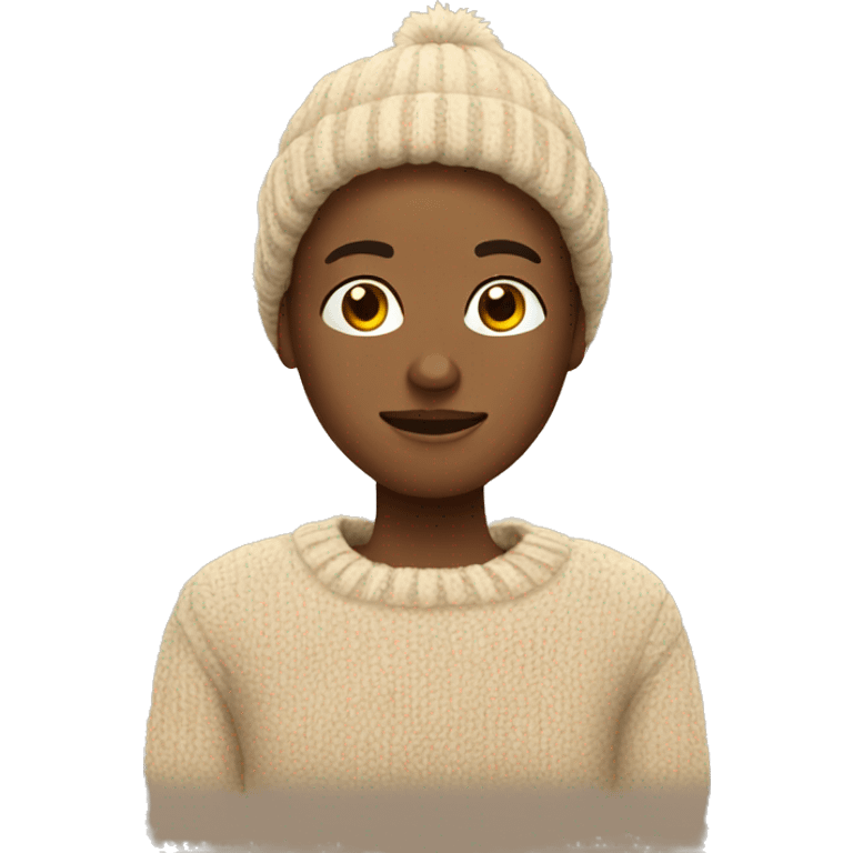 cozy beige sweater emoji